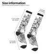 thumbnail image 2 of Naloa Intricate Cat Mandala Knee Socks, High Socks Long Stretchy Sock Women Knee High Stocking, Long Socks for Women, 2 of 6