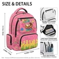 thumbnail image 7 of HUIACONG 17 Inch Just A Girl Who Loves Baseball Backpack for Students 12-18, Durable Donut Print School Bookbag for Middle High School Teens, 7 of 7