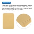 thumbnail image 4 of Parche de tela Uxcell, parches planchables de 4.1"x3.0" para reparar y decorar ropa, pantalones, bolsas, paquete de 20 amarillos, 4 of 7
