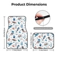 thumbnail image 5 of Honeii Undersea Animals Print Car Foot Mat Four-Piece Set - Front & Rear Universal Car Floor Mats for SUVs, Trucks, Sedans, 5 of 7