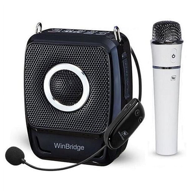 HW HAOWORKS S92 Pro 25W Amplificador de Voz para Profesores con Micrófonos Inalámbricos/sistema Bluetooth PA para Aula, Iglesia, Eventos Al Aire Libre