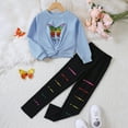thumbnail image 2 of Toddler Girls 2 Pieces Long Sleeve Top Pants Clothes Set Outfits for Kids Size 3-4T, 2 of 7
