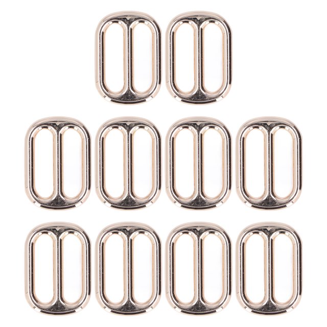 Leather Buckle,10Pcs Metal Buckle Zinc Strap Adjuster Slide Buckle Multi-Functional