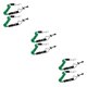thumbnail image 5 of Kenally 2 piezas Kayak Paddle Leash Lanyard Cuerda anticaída Deportes acuáticos Verde Type1 NO1, 5 of 6