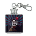 thumbnail image 1 of Creepy Clown with it's Balloon Stainless Steel 1oz Mini Flask Key Chain, 1 of 3
