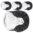 thumbnail image 1 of LOLIPPYY 4Ensemble Housse de Roue en Polyester Noir 190T pour Protection Solaire RV, 1 of 8