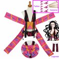 thumbnail image 3 of Disfraz de Cosplay de Daki Seaon 2, horquillas para el pelo, peluca con tatuaje, disfraz de Anime, Upper Moon 6, vestido de kimono sexy, traje de fiesta para mujer, 3 of 5