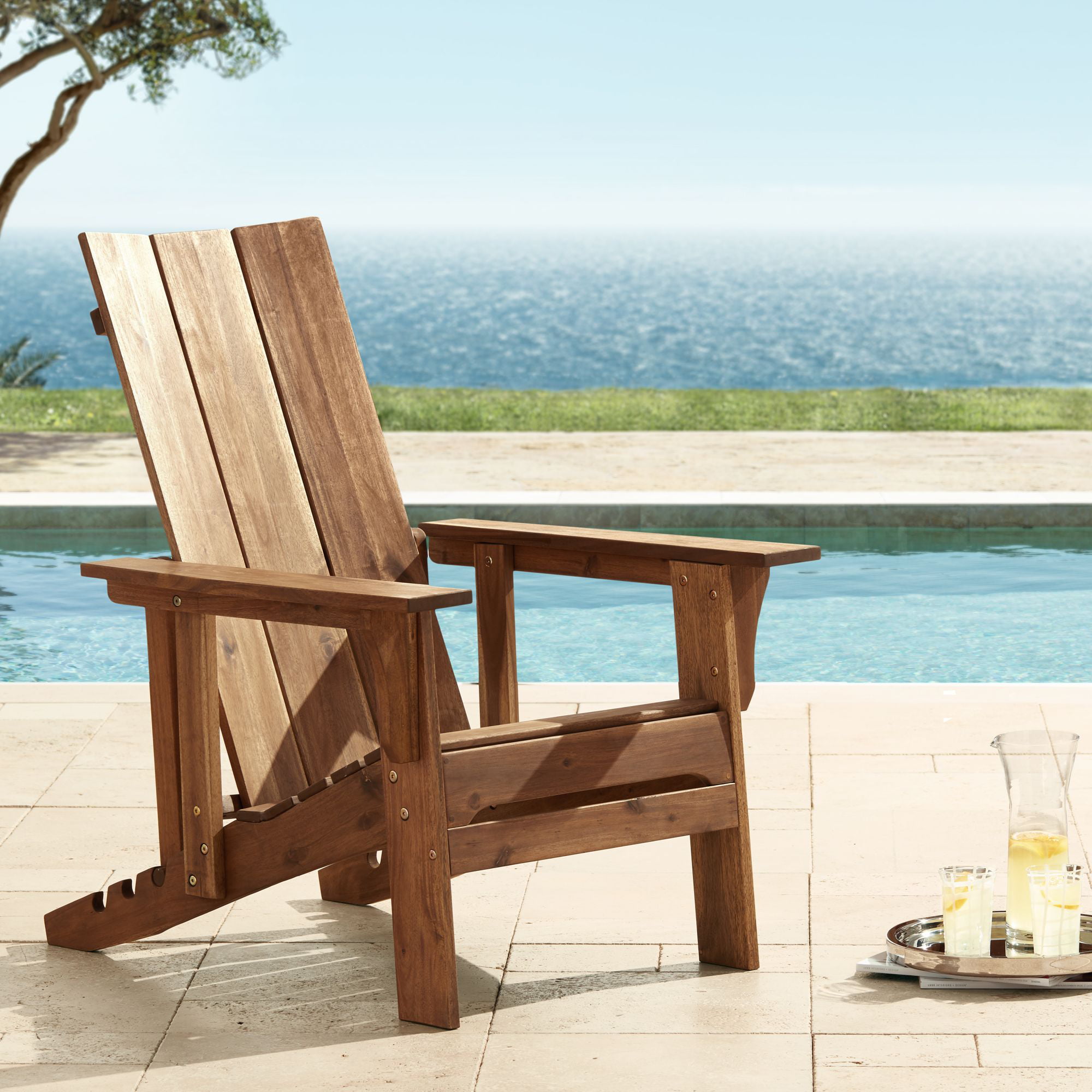Teal Island Designs Modern Adirondack Adjustable Back Outdoor Chair 