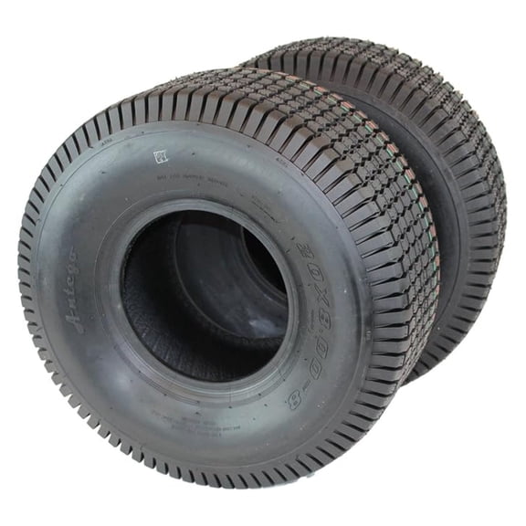 Set of Two 20x8.00-8 4 Ply Turf Tires for Lawn & Garden Mower 20x8-8