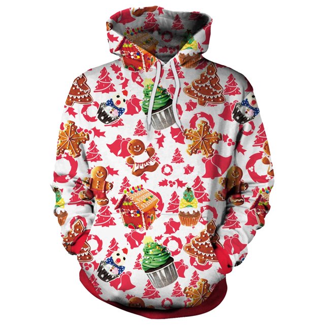 Sudadera con capucha Unisex de Navidad para hombres, sudadera con estampado 3D, jersey de manga larga con bolsillo, ropa de calle masculina, ropa de otoño, m-xxl