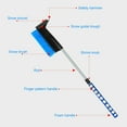 thumbnail image 4 of Portable Shovel for Car​ Compact Snow Shovel with Black Brush Silver Metal Rod Blue Bristles Telescopic Handle Winter Vehicle Windshield, 4 of 5