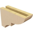 thumbnail image 5 of 3"W x 9"D x 6"H Classic Ridgewood Rough Cedar Woodgrain TimberThane Corbel, Primed Tan, 5 of 6