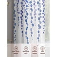 thumbnail image 5 of Blue Purple Polka Dot Sheer Curtains 2 Panels Set Watercolor Teal Blue Abstract Leaf Sheer Window Curtains Light Filtering Rod Pocket Voile Drapes for Bedroom Living Room 52"x45", 5 of 8
