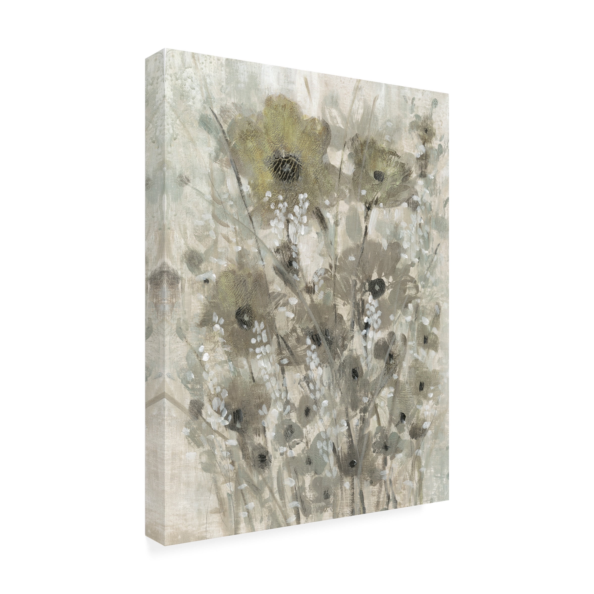 Tim OToole 'Shimmering Flowers II' Canvas Art