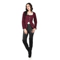 thumbnail image 5 of Blusa con botones metalicos Roman Fashion /Juvenil, 1912 (Vino) vino G, 5 of 5