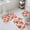 Multicolor, variant on Pink Orange Floral Bath Mat 3 Piece Bathroom Rug Set, Spring Blossom Botanical Flowers Non Slip Bath Rug Contour Mat and Toilet Lid Cover, Absorbent Shower Mats Soft Bath Rugs and Mats Sets