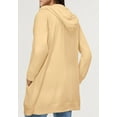 thumbnail image 2 of Ellos Women's Plus Size Long Zip Front Hoodie French Terry Long Oversized Lightweight Jacket, 2 of 2