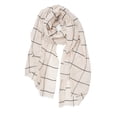 thumbnail image 1 of Ladies/Women's Lightweight Floral Print/Solid Color mixture Shawl Scarf For Spring Summer season,Khaki, 1 of 6