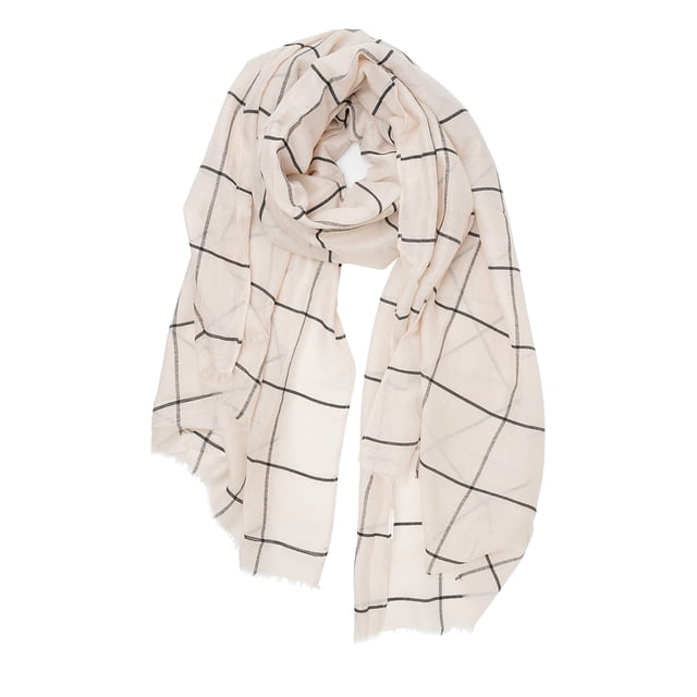 Ladies/Women's Lightweight Floral Print/Solid Color mixture Shawl Scarf For Spring Summer season,Khaki