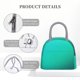 thumbnail image 4 of Fotbe Turquoise Light Blue Bolsa de Almuerzo con Estampado, Lonchera Aislada, Contenedor de Comida Reutilizable Tipo Cooler a Prueba de Fugas, 4 of 6