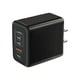 thumbnail image 2 of Adaptador de corriente de 5V2.4A, 3 puertos TYPE-C y 2 puertos USB, certificado CE, 120W, cargador de puerto múltiple, Negro, 2 of 9