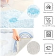 thumbnail image 7 of Rainbow Cloud Butterfly Bathroom Rug Rectangular Bath Mat Non Slip Bath Rugs Absorbent Shaggy Bathmats for Sink Shower 16" x 24" Home Decor, 7 of 7