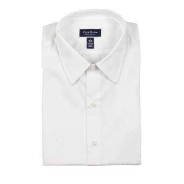 Club Room Mens Woven Business Button-Down Shirt White XL