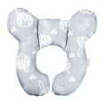 thumbnail image 3 of Almohada para el cuello del bebé,Almohada de apoyo para el cuello del bebé Reposacabezas en forma de U,Almohada de viaje para bebé con soporte para el cuello para recién nacidos y Oso gris, 3 of 9