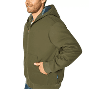 Woolrich Men's Canvas Hooded Jacket GREEN SIZE-XXL