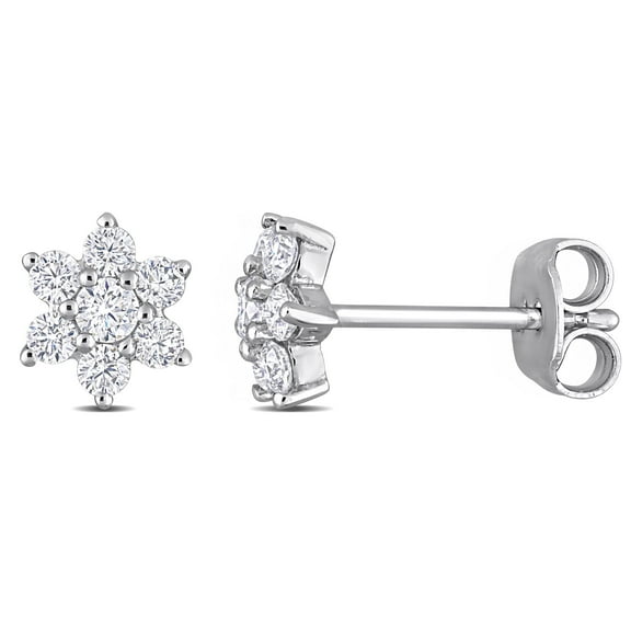 Everly Women's Created Moissanite Sterling Silver Earrings