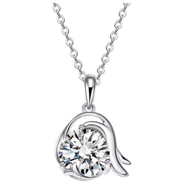 Collar para mujer, joyería para mujer, collar de aleación de metal ahuecado con incrustaciones, joyería de confesión para dama, collar de aleación de regalo