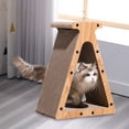 thumbnail image 1 of Rascador para gatos, juguete interactivo de cartón, cama para rascar, sofá, salón, juguete de entrenamiento, almohadilla para rascar para Salvador Dali Almohadilla para rascar gatos, 1 of 10