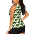 thumbnail image 3 of Fotbe Cute Broccoli Blusas Sin Mangas para Mujer – Estilo Casual, Corte Suelto, Slim-Fit, Cuello Redondo Deportivo, Tops de Verano para Gimnasio y Yoga-Medium, 3 of 7