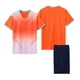 thumbnail image 1 of Odeerbi 4-14 Años Conjunto de Verano Para Niños de Atletismo Camiseta de Running de Secado Rápido Camiseta de Manga Corta Transpirable Camiseta de Manga Corta Con Degradado, 1 of 5