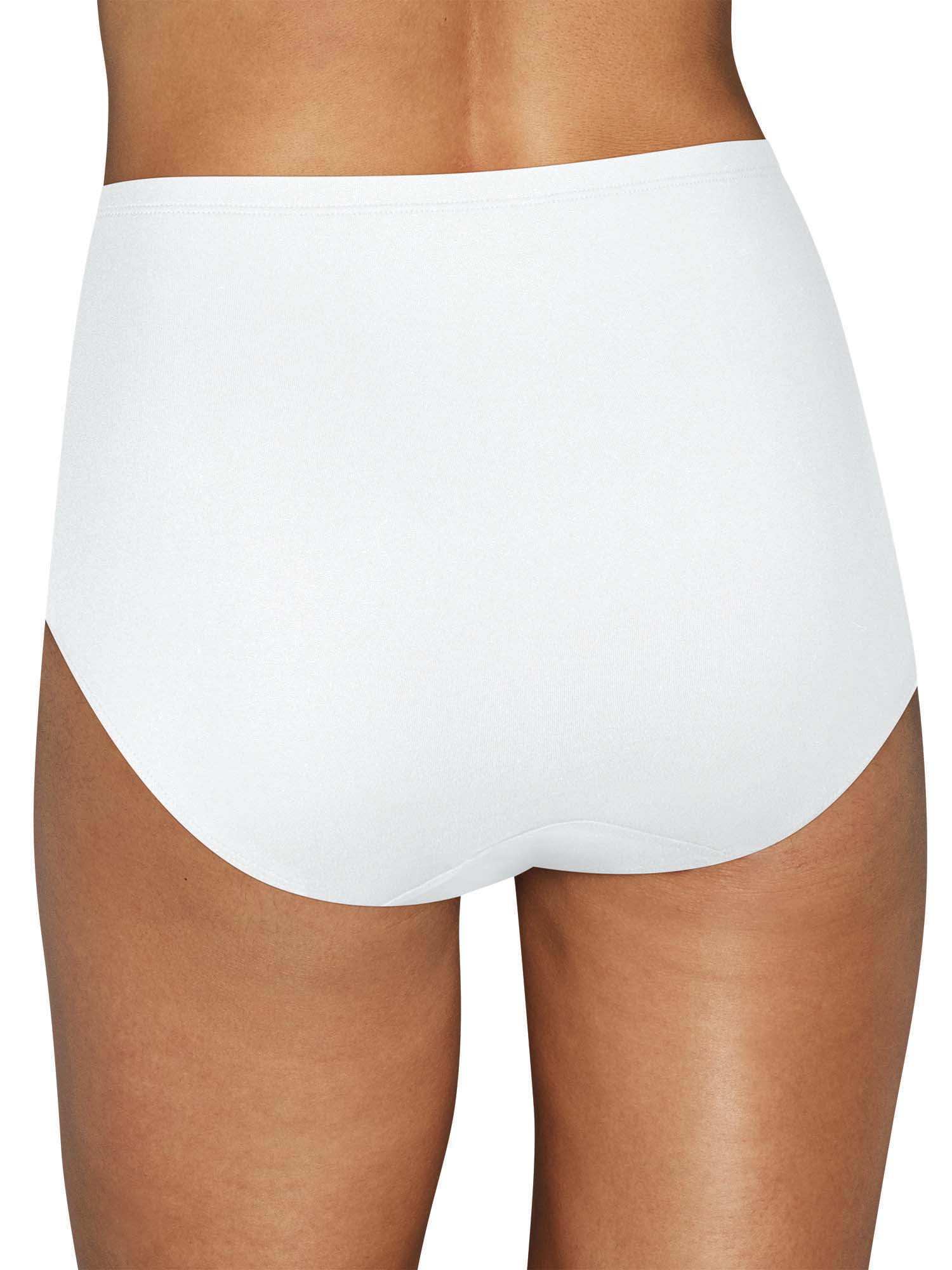 Hanes Women's Pure Comfort Microfiber Brief Underwear, 6-Pack