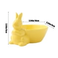 thumbnail image 2 of HOARBOEG Rabbit Tableware Creative Salad Bowls Easter Bowl Ceramic Bowl Household Tableware Easter Gifts Easter Crafts, Yellow, 2 of 6