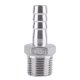 thumbnail image 1 of Adaptador De Espiga Para Manguera, Acero Inoxidable Ss304 Rosca Macho Conexión De Tubería Espiga Para Manguera Espiga Bsp 1/8 "~ 3/4" Se Utiliza Para Conectar Muchas Tuberías Diferentes (1/2 * 12mm), 1 of 3