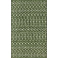 thumbnail image 2 of Unique Loom Trellis Collection Tribal Geometric Transitional Indoor and Outdoor Flatweave Area Rug, 5' x 8', Green/Ivory, 2 of 2