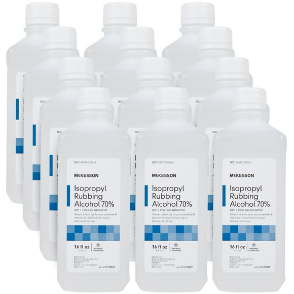 Alcohol Isopropílico McKesson 70% 473 ml Paquete de 12