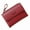 Red, variant on Bifold Leather RFID Blocking Wallet for Women Mini Ladies Purse with Coin Pocket, with Zipper Buckle, Credit Card Holder Coin Purse PU Small Short Wallet (Wine Red)