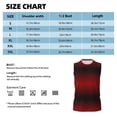thumbnail image 6 of Uemuo Red Geometric Pattern Men's Sleeveless T-Shirt,Muscle Athletic Tank Top, Moisture-wicking Quick-dry Breathable Classic Tee Top for Gym Run Outdoor Sports-, 6 of 8
