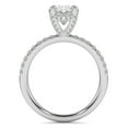 thumbnail image 3 of Edge Jewel 14k White Gold Over Wedding Engagement Ring for Her - Oval Cut 2.2 Ct Lab Created Diamond Anniversary Ring - Jewellery Diamond Rings Wedding Sets On Clearance - 6th Anniversary Gifts, 3 of 6