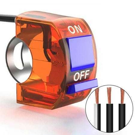 Universal ON OFF Handlebar Switch Motorcycle Headlight Overtaking light ...