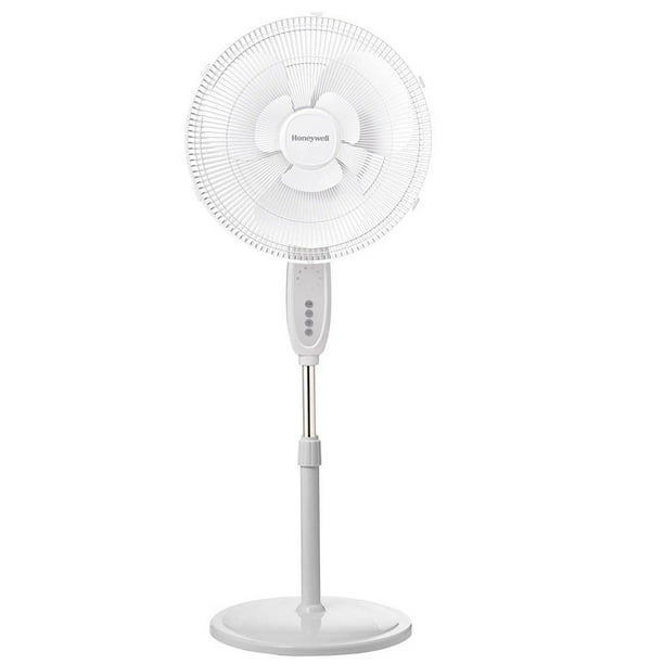 Honeywell HSF1640W 16 in. Double Blade Pedestal Stand Fan White