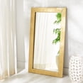 thumbnail image 2 of SAFAVIEH Couture Ayden 26" x 48" Brass Glam Leaner Mirror, 2 of 6
