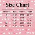 thumbnail image 2 of Dwralegc Womens Valentine Tops Tunic Oversized Crew Neck Plus Size Tops 2026 Fashion Tshirts Heart Print Long Sleeve Tees Black M, 2 of 6