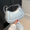 thumbnail image 4 of Bolso de hombro para mujer PU Crossbody Elegante Media luna Mujer Clutch Plata FLhrweasw Nuevo, 4 of 8