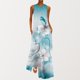 thumbnail image 1 of ICHUANYI Clearance Women's Summer Fashion Printed V-Neck Sleeveless Pullover Pocket Dress(Sky Blue, L) ICHUANYI WER2023081014862, 1 of 5