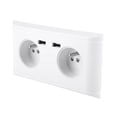 thumbnail image 4 of LYUMO USB Wall Outlet,Multi-Functional EU Plug Wall Power Outlet Socket with Dual USB Port for Phone Charging 250V, Wall Power Outlet, 4 of 8