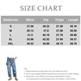 thumbnail image 2 of Straight Leg Jeans for Women Floral Print Button Down Jeans with Pockets High Waist Leisure Relaxed Fit Summer Denim Pants Street Fashion design Trousers Red XL, 2 of 6
